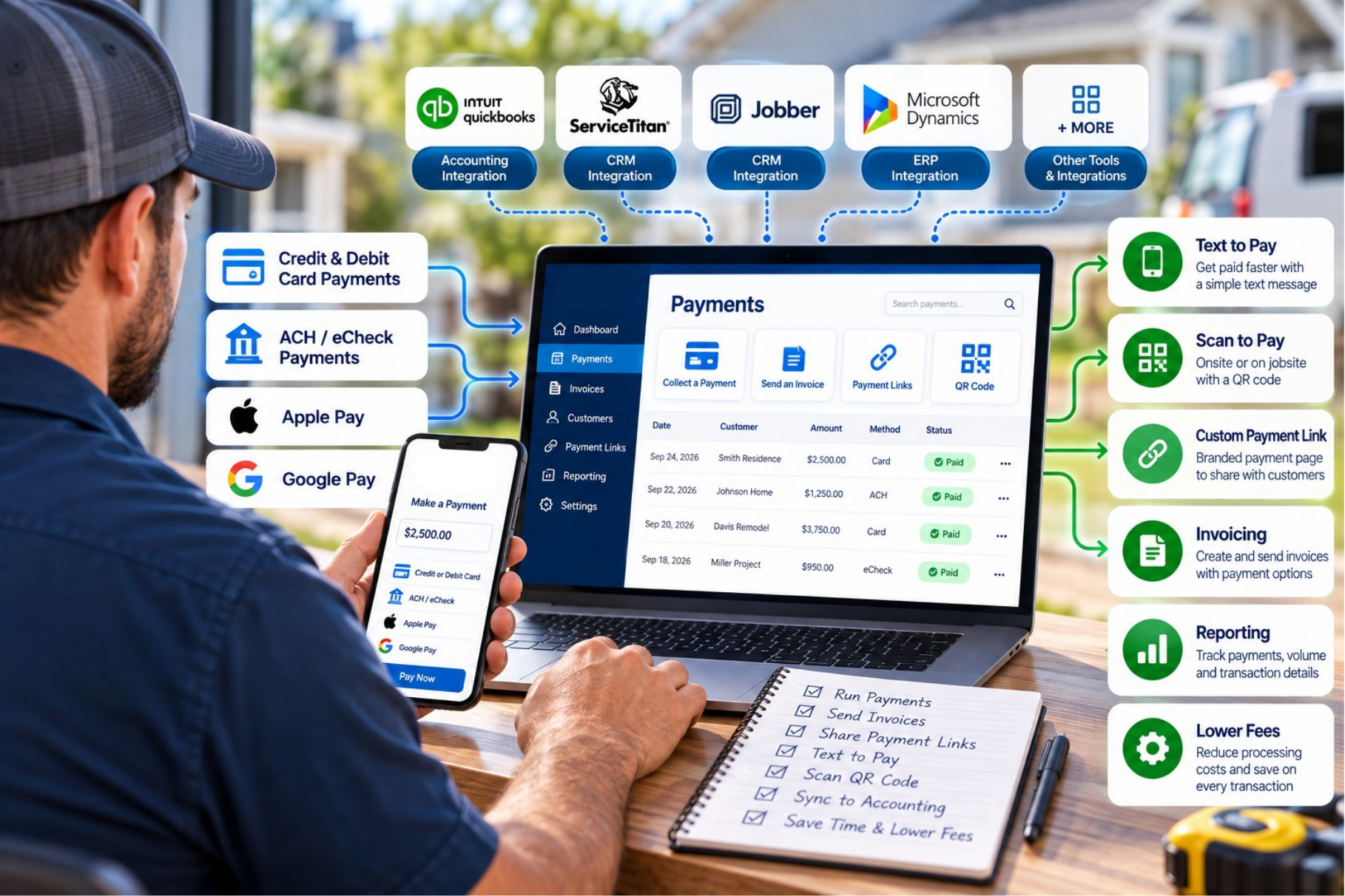 Payment processing graphic integration